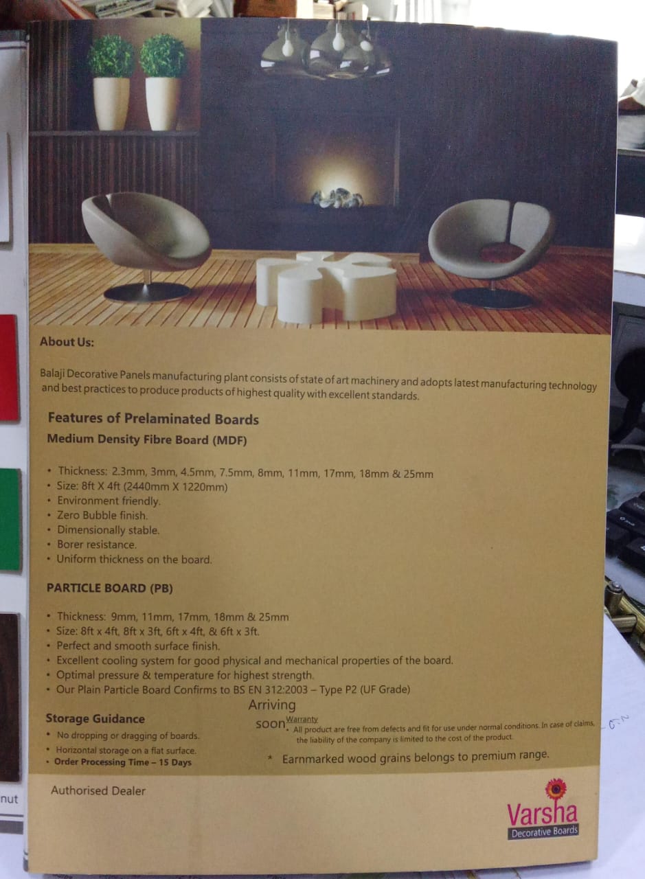 Varsha MDF Lam Boards for Modular Furniture in Madurai
